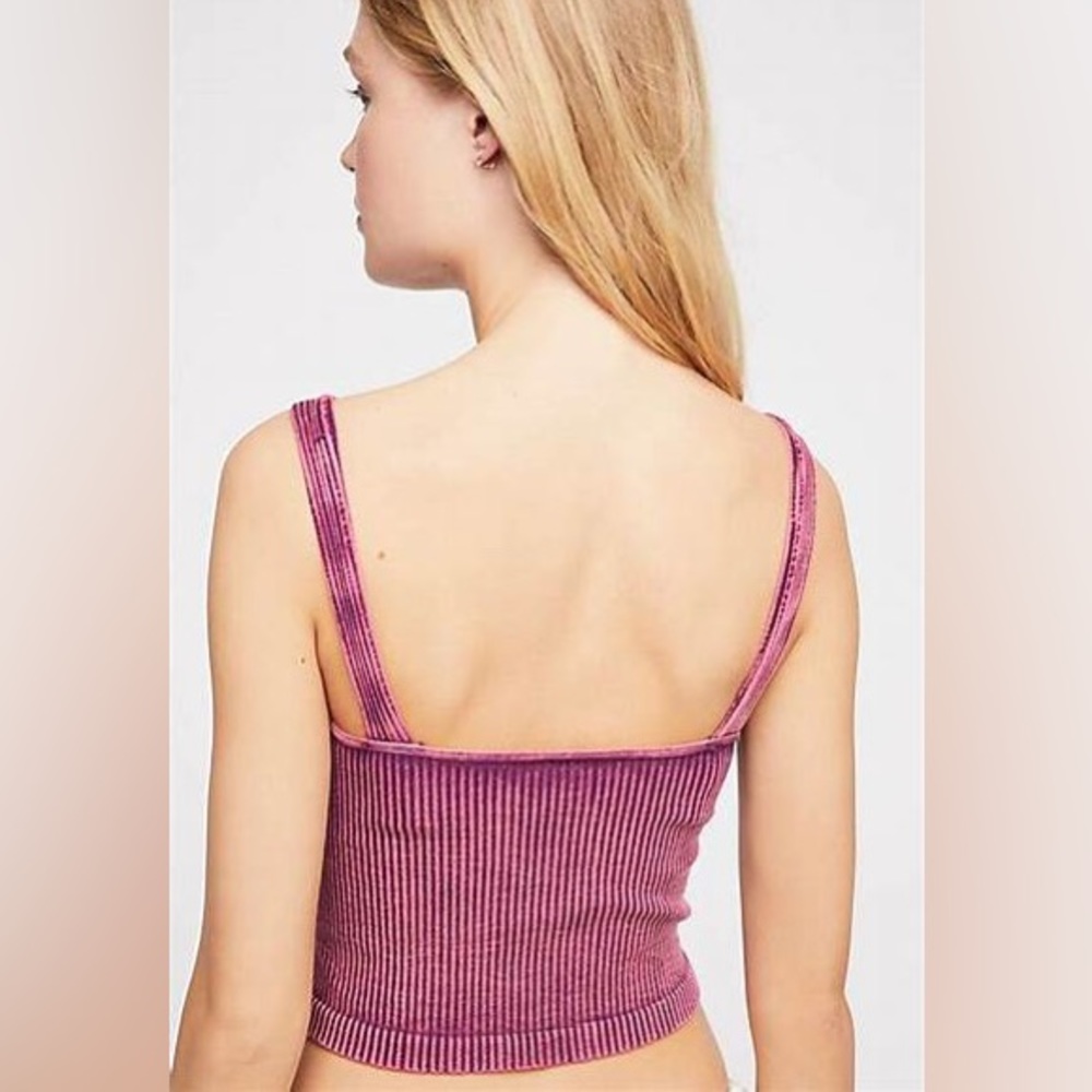 Free People Pink Ribbed Tank Top - Picture 8 of 8